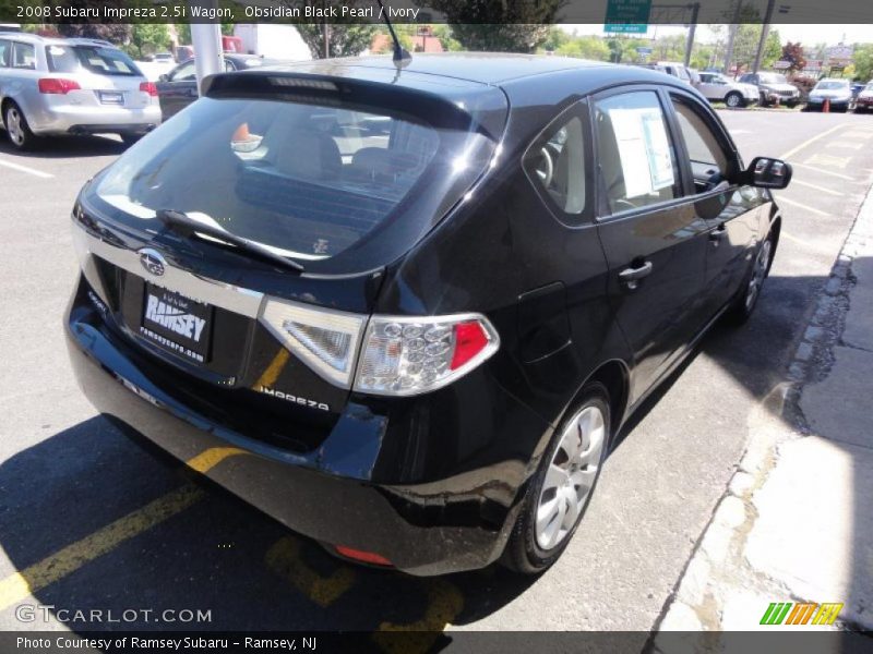 Obsidian Black Pearl / Ivory 2008 Subaru Impreza 2.5i Wagon