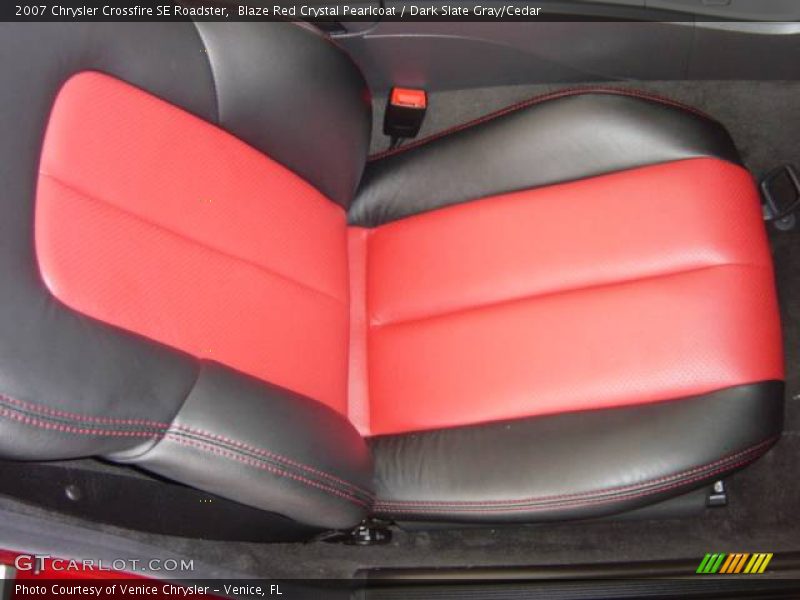 Blaze Red Crystal Pearlcoat / Dark Slate Gray/Cedar 2007 Chrysler Crossfire SE Roadster
