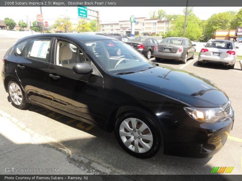 Obsidian Black Pearl / Ivory 2008 Subaru Impreza 2.5i Wagon