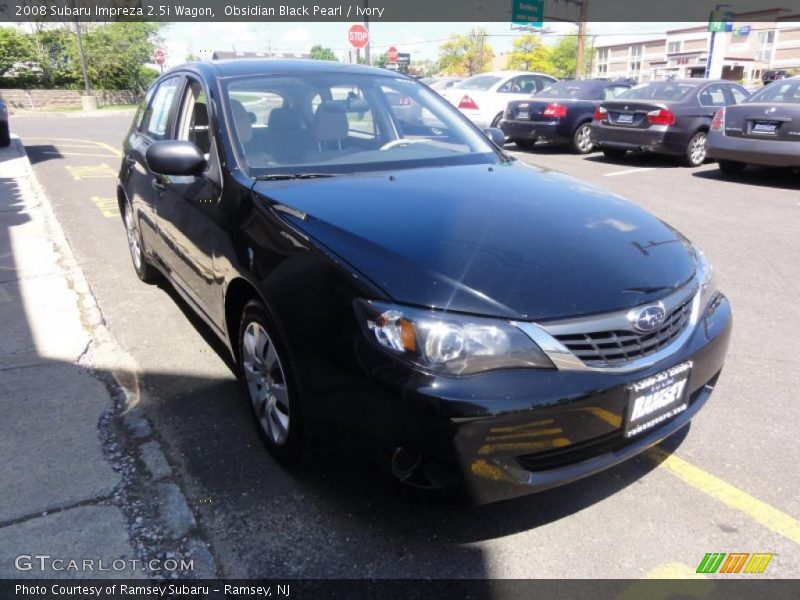 Obsidian Black Pearl / Ivory 2008 Subaru Impreza 2.5i Wagon