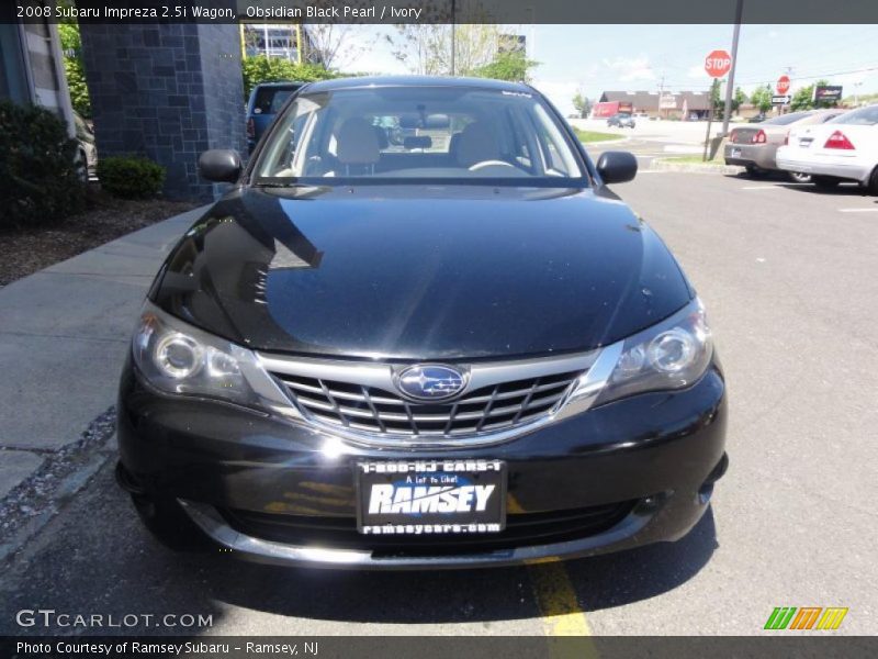 Obsidian Black Pearl / Ivory 2008 Subaru Impreza 2.5i Wagon