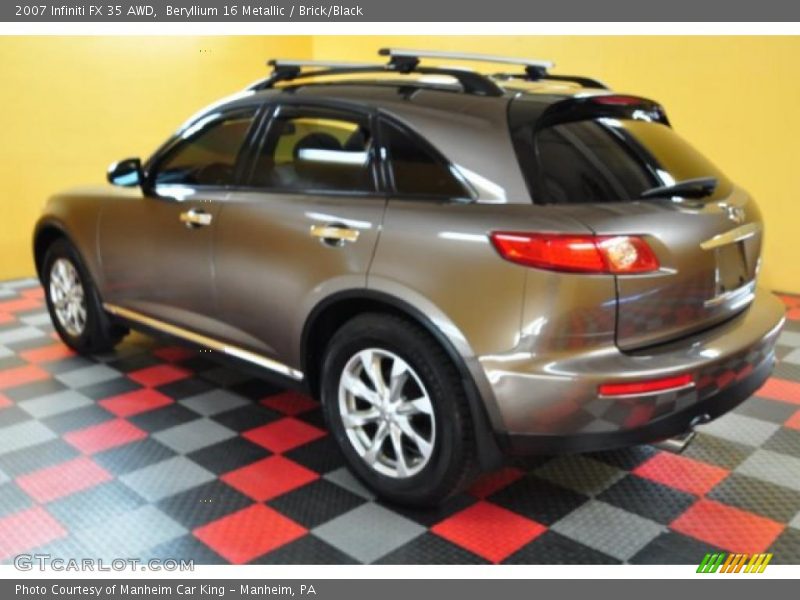 Beryllium 16 Metallic / Brick/Black 2007 Infiniti FX 35 AWD