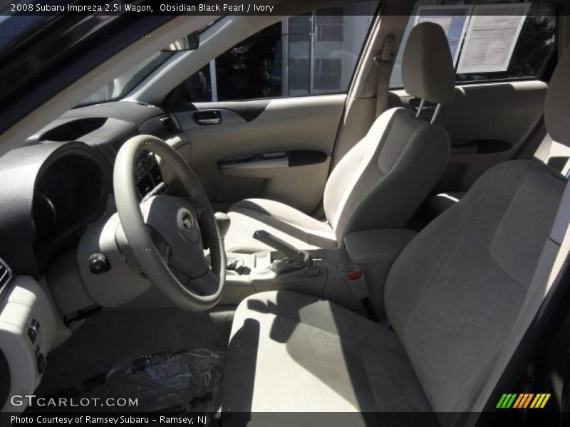 Obsidian Black Pearl / Ivory 2008 Subaru Impreza 2.5i Wagon