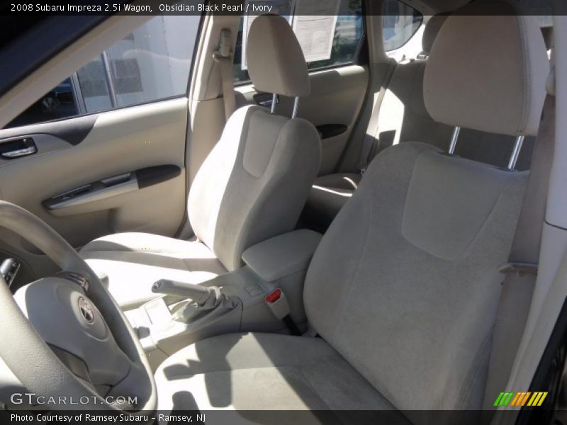 Obsidian Black Pearl / Ivory 2008 Subaru Impreza 2.5i Wagon