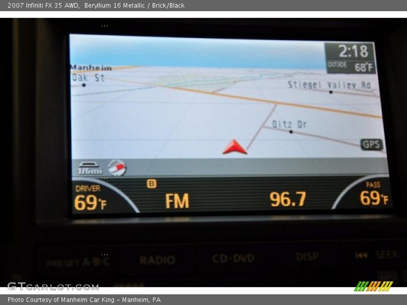 Beryllium 16 Metallic / Brick/Black 2007 Infiniti FX 35 AWD