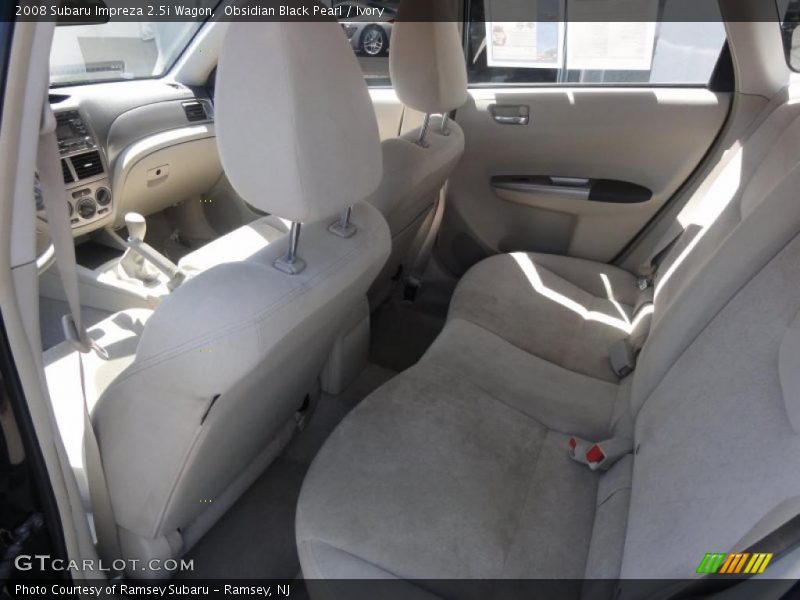 Obsidian Black Pearl / Ivory 2008 Subaru Impreza 2.5i Wagon