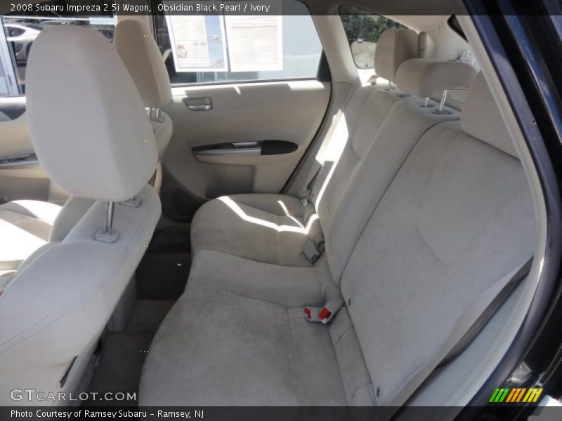 Obsidian Black Pearl / Ivory 2008 Subaru Impreza 2.5i Wagon