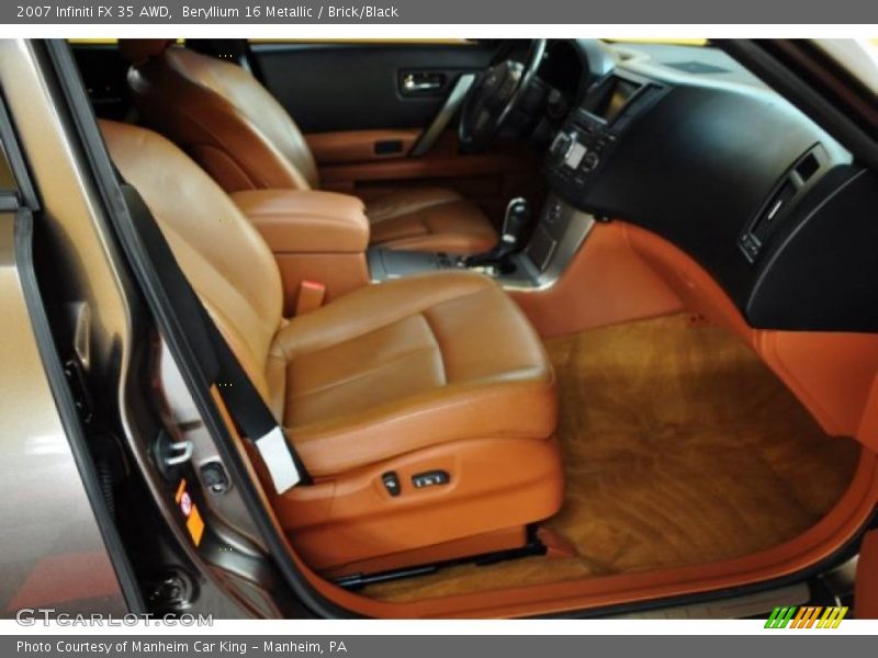 Beryllium 16 Metallic / Brick/Black 2007 Infiniti FX 35 AWD