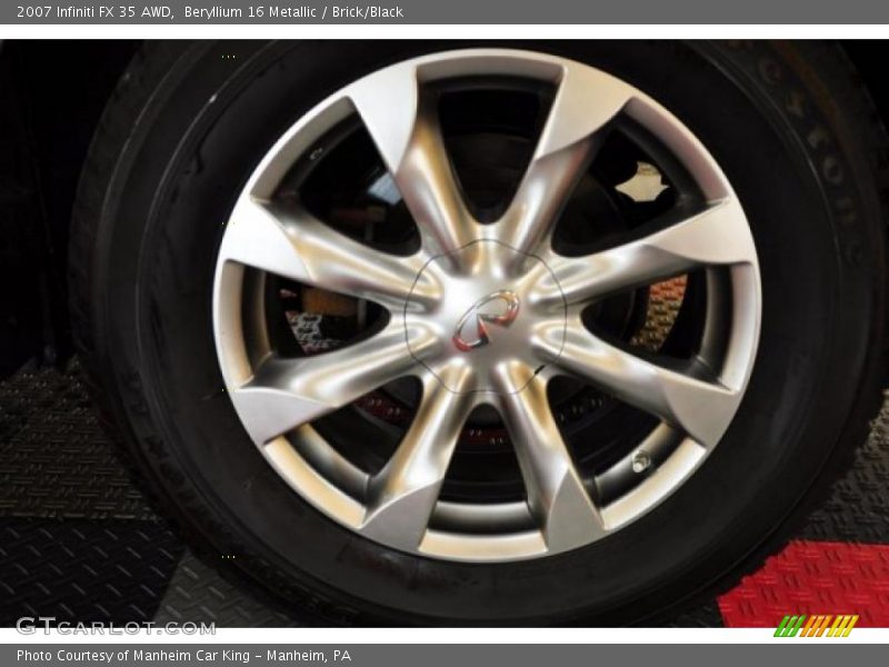 Beryllium 16 Metallic / Brick/Black 2007 Infiniti FX 35 AWD