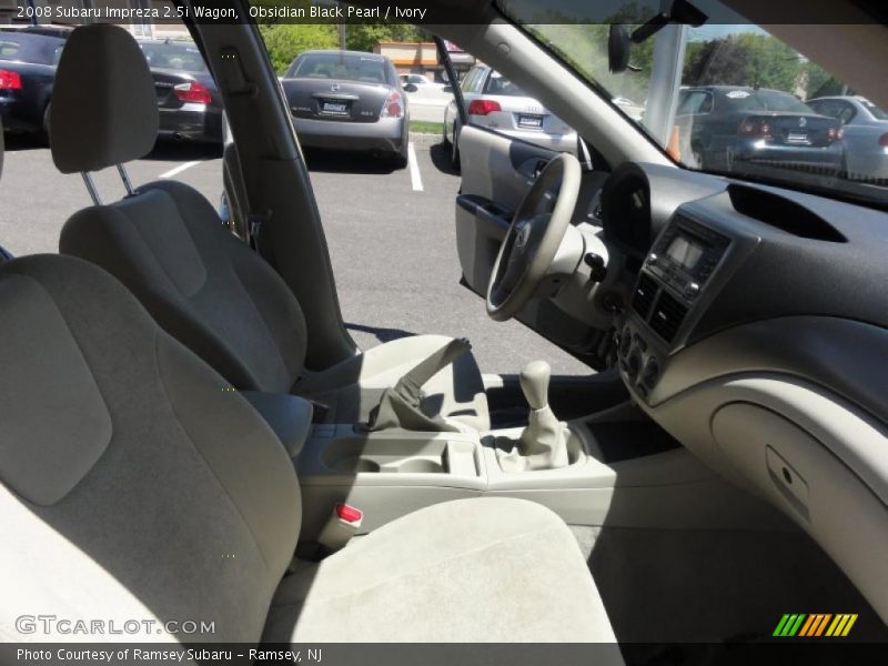 Obsidian Black Pearl / Ivory 2008 Subaru Impreza 2.5i Wagon