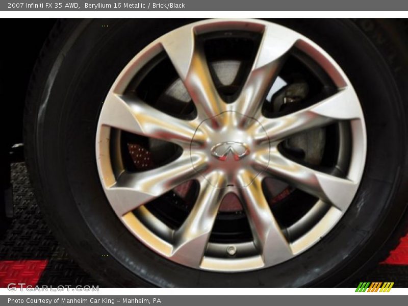Beryllium 16 Metallic / Brick/Black 2007 Infiniti FX 35 AWD