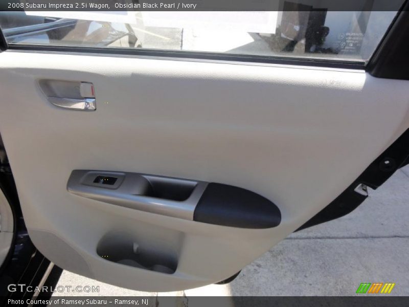 Obsidian Black Pearl / Ivory 2008 Subaru Impreza 2.5i Wagon