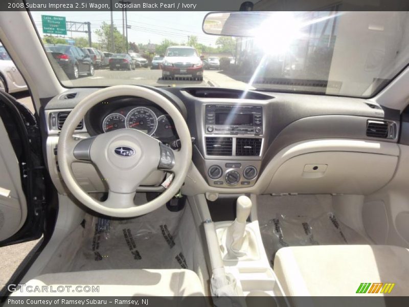 Obsidian Black Pearl / Ivory 2008 Subaru Impreza 2.5i Wagon