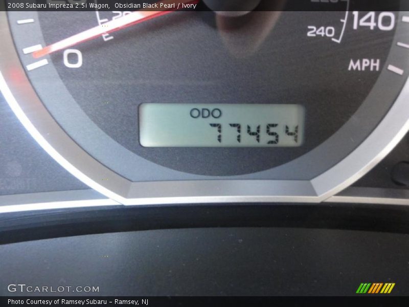 Obsidian Black Pearl / Ivory 2008 Subaru Impreza 2.5i Wagon