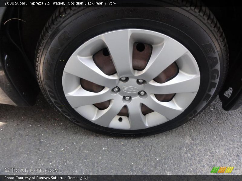 Obsidian Black Pearl / Ivory 2008 Subaru Impreza 2.5i Wagon