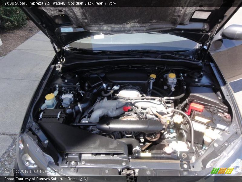 Obsidian Black Pearl / Ivory 2008 Subaru Impreza 2.5i Wagon