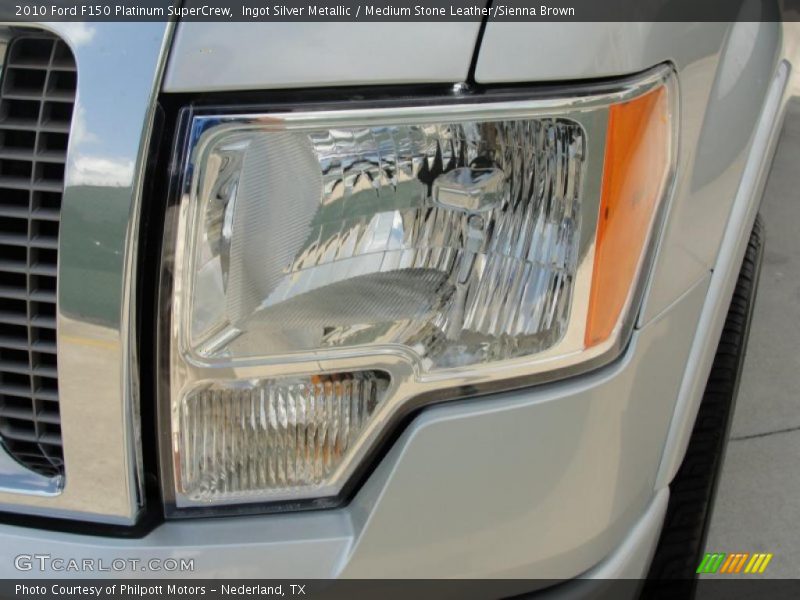 Ingot Silver Metallic / Medium Stone Leather/Sienna Brown 2010 Ford F150 Platinum SuperCrew