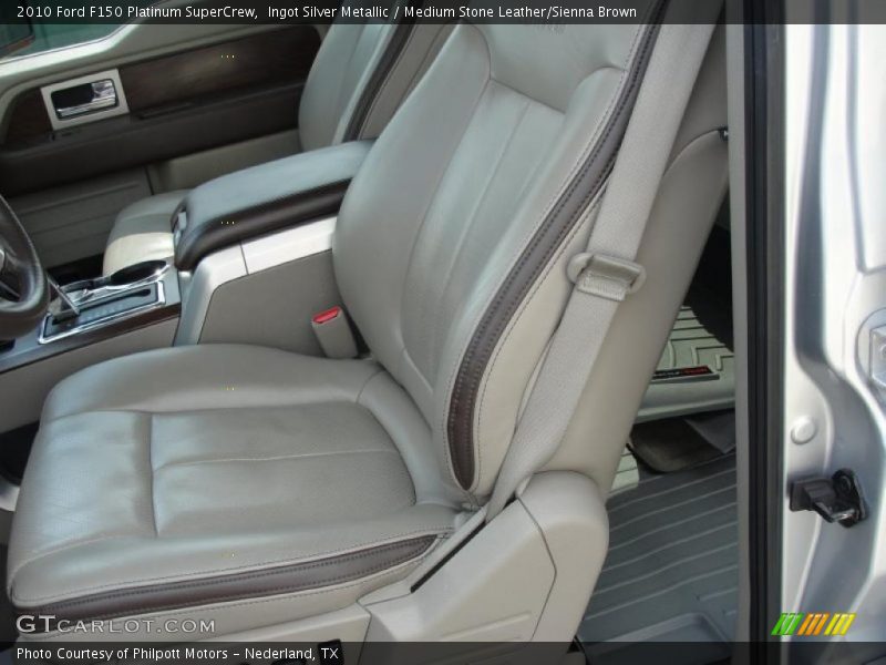  2010 F150 Platinum SuperCrew Medium Stone Leather/Sienna Brown Interior