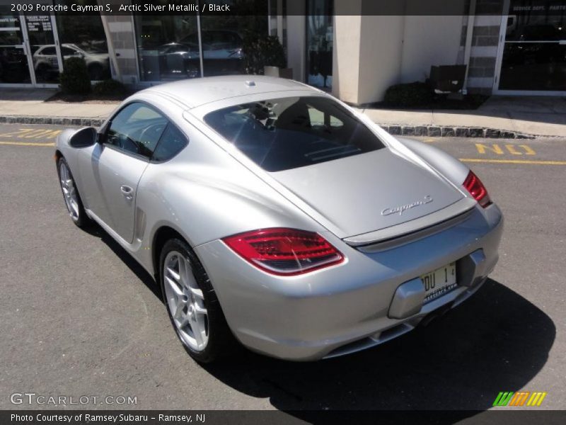 Arctic Silver Metallic / Black 2009 Porsche Cayman S