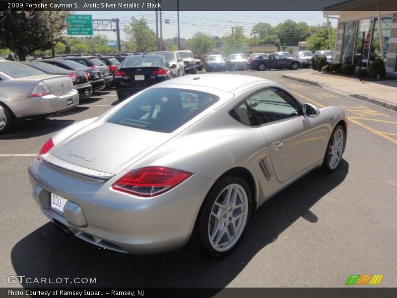 Arctic Silver Metallic / Black 2009 Porsche Cayman S