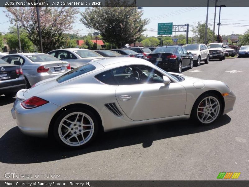 Arctic Silver Metallic / Black 2009 Porsche Cayman S