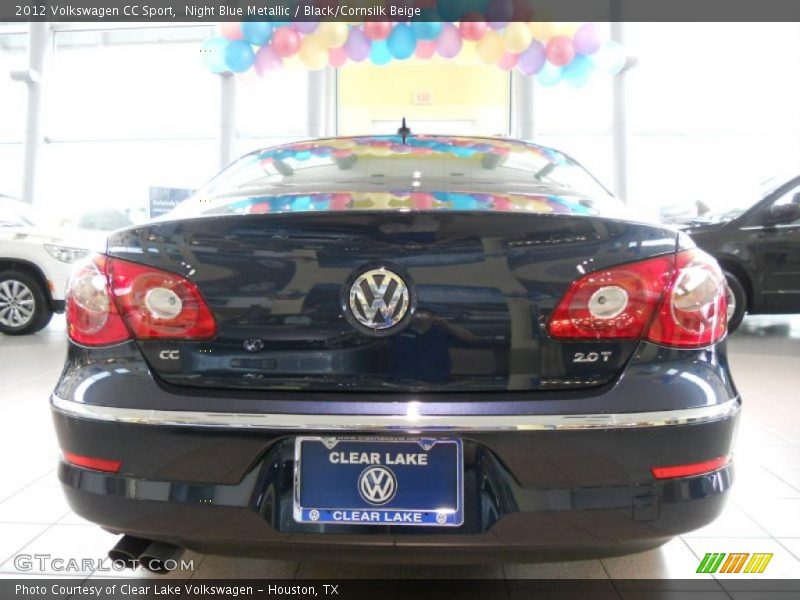 Night Blue Metallic / Black/Cornsilk Beige 2012 Volkswagen CC Sport