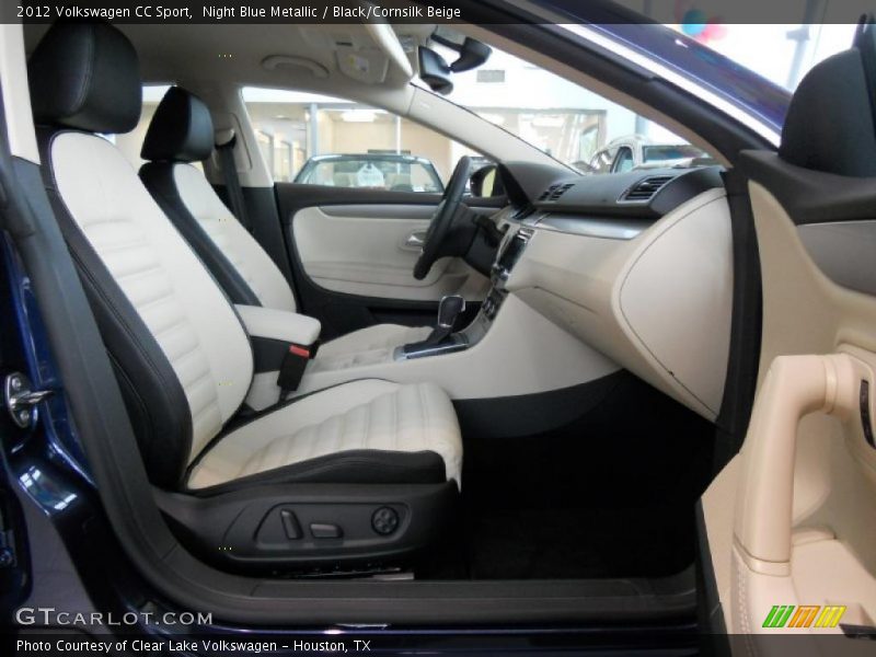 Night Blue Metallic / Black/Cornsilk Beige 2012 Volkswagen CC Sport