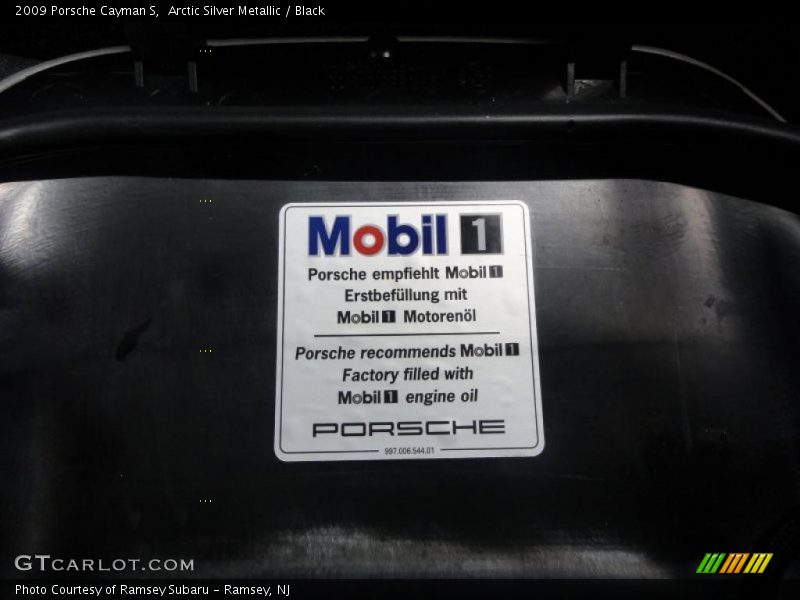 Arctic Silver Metallic / Black 2009 Porsche Cayman S