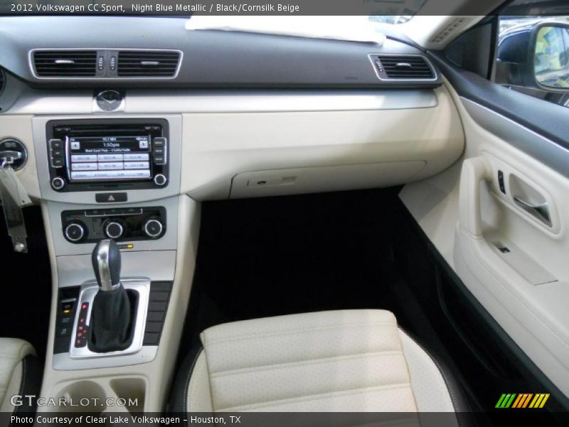 Night Blue Metallic / Black/Cornsilk Beige 2012 Volkswagen CC Sport