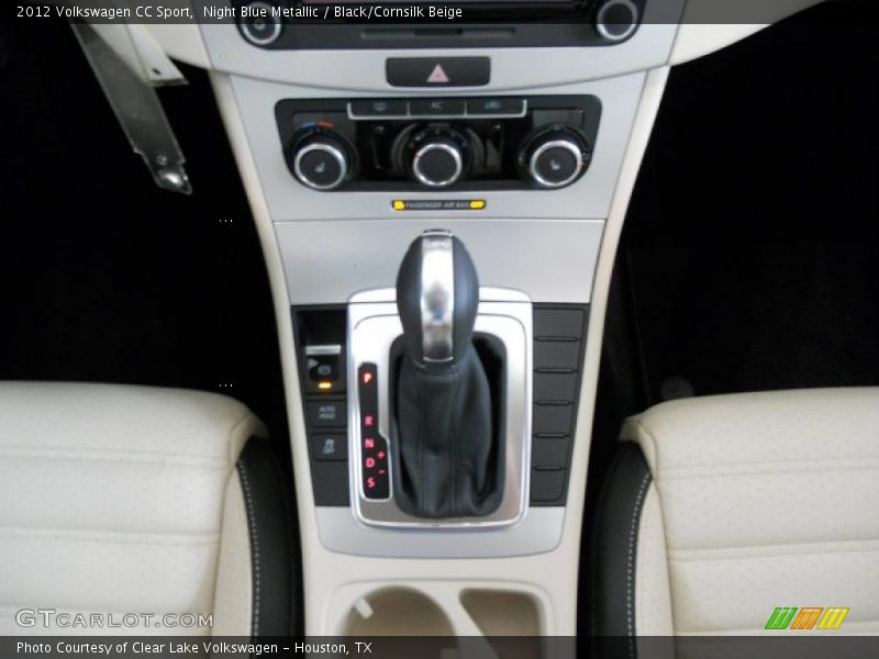 Night Blue Metallic / Black/Cornsilk Beige 2012 Volkswagen CC Sport