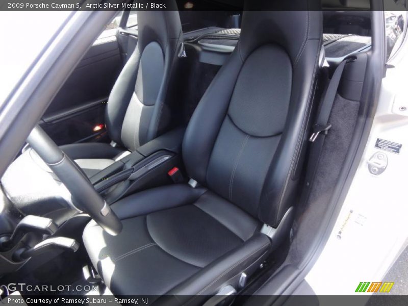 Arctic Silver Metallic / Black 2009 Porsche Cayman S
