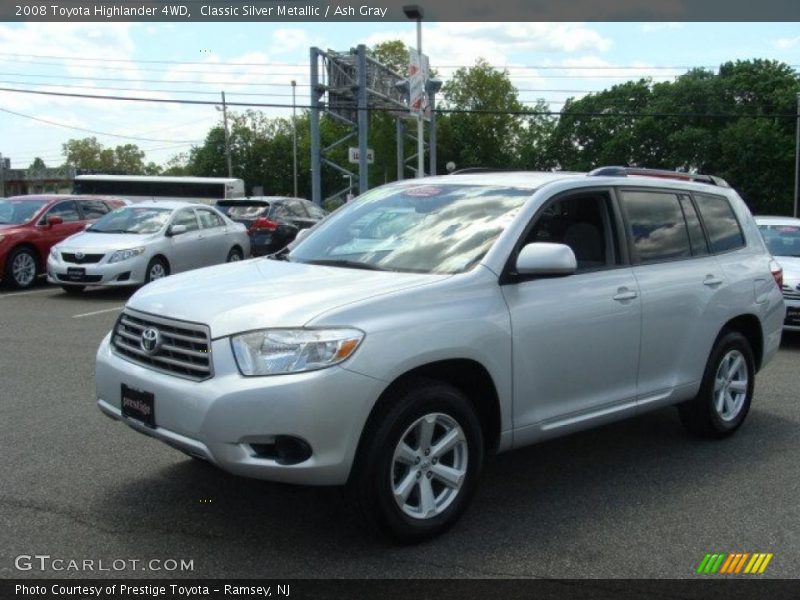 Classic Silver Metallic / Ash Gray 2008 Toyota Highlander 4WD