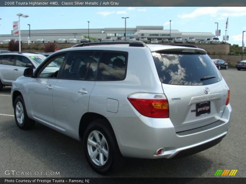 Classic Silver Metallic / Ash Gray 2008 Toyota Highlander 4WD
