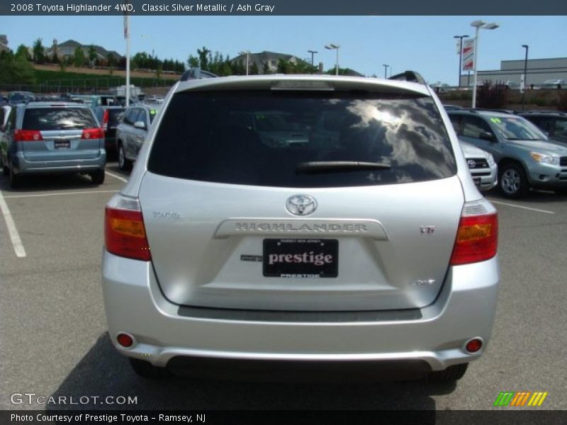Classic Silver Metallic / Ash Gray 2008 Toyota Highlander 4WD
