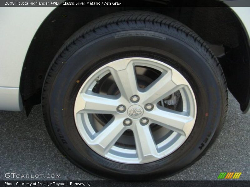 Classic Silver Metallic / Ash Gray 2008 Toyota Highlander 4WD