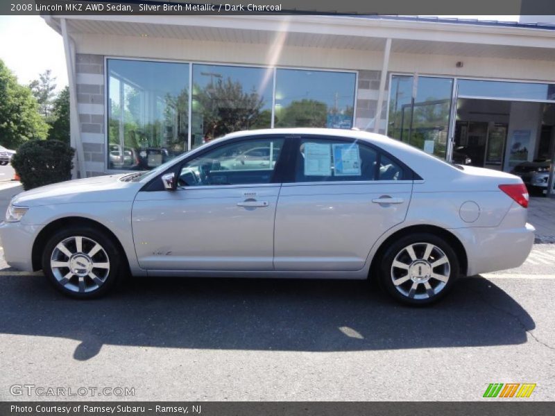 Silver Birch Metallic / Dark Charcoal 2008 Lincoln MKZ AWD Sedan
