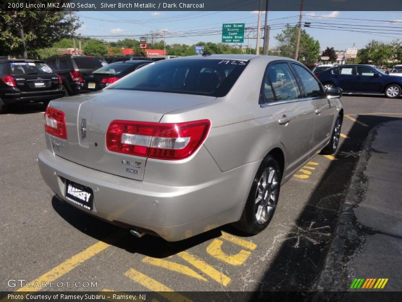 Silver Birch Metallic / Dark Charcoal 2008 Lincoln MKZ AWD Sedan