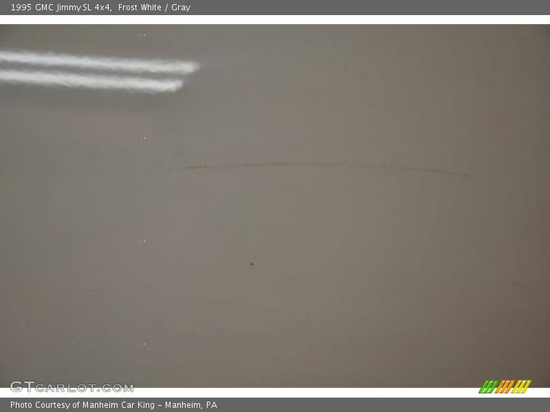 Frost White / Gray 1995 GMC Jimmy SL 4x4