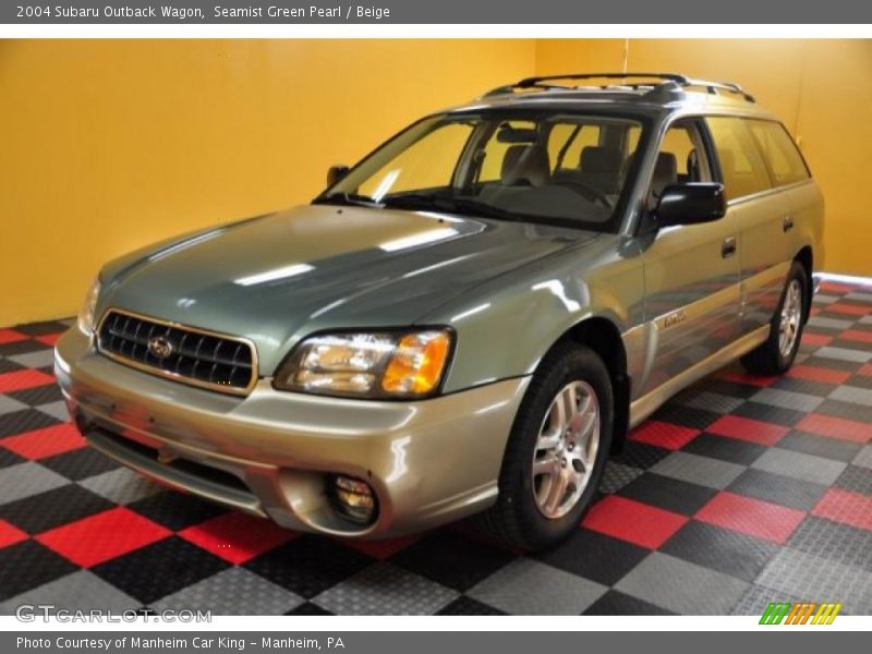 Seamist Green Pearl / Beige 2004 Subaru Outback Wagon