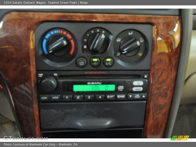 Seamist Green Pearl / Beige 2004 Subaru Outback Wagon