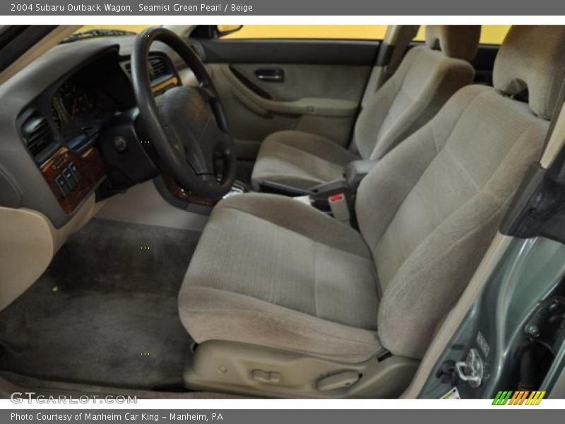 Seamist Green Pearl / Beige 2004 Subaru Outback Wagon