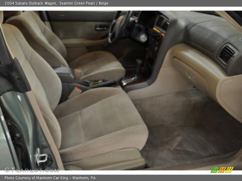 Seamist Green Pearl / Beige 2004 Subaru Outback Wagon