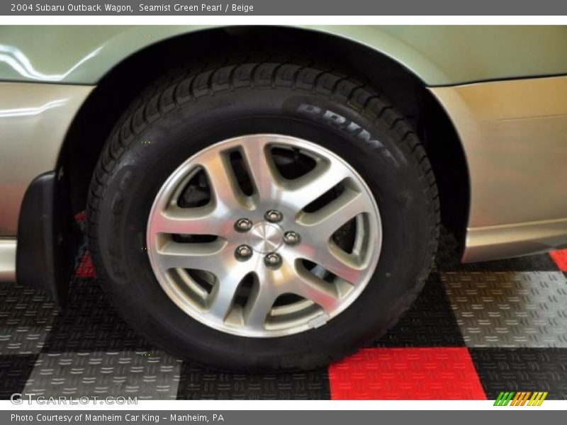Seamist Green Pearl / Beige 2004 Subaru Outback Wagon