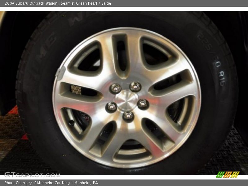 Seamist Green Pearl / Beige 2004 Subaru Outback Wagon