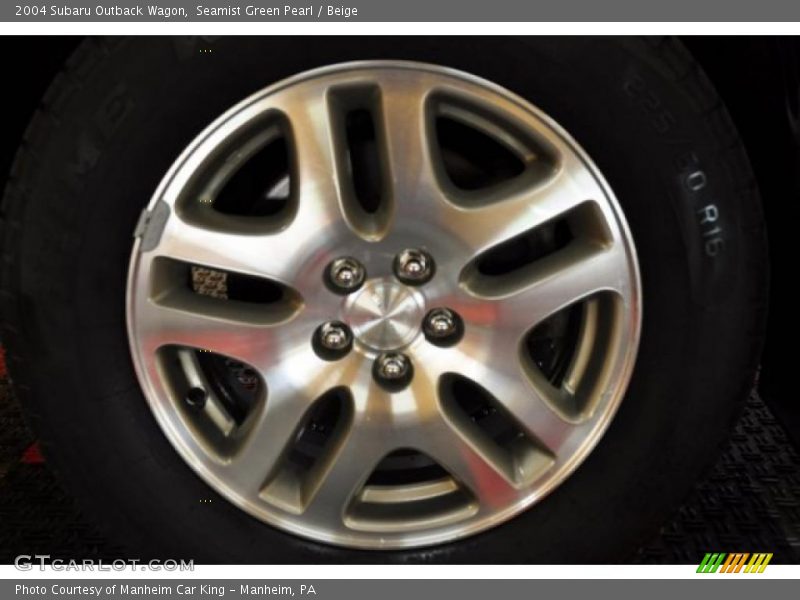 Seamist Green Pearl / Beige 2004 Subaru Outback Wagon