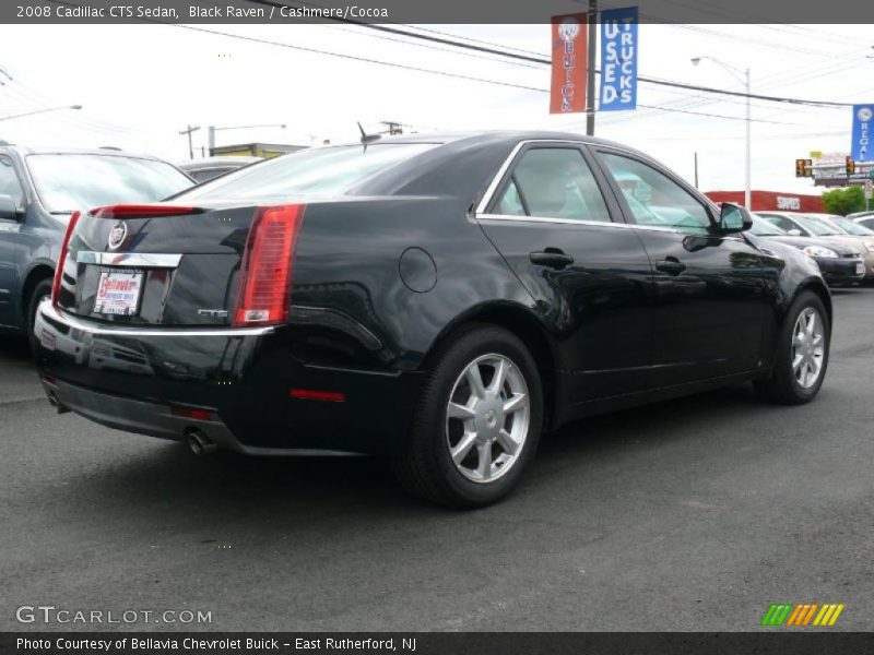 Black Raven / Cashmere/Cocoa 2008 Cadillac CTS Sedan