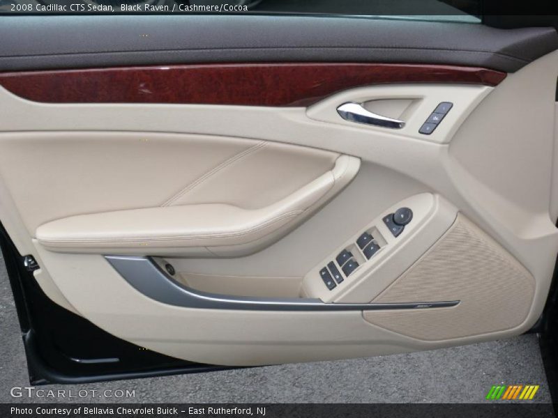 Black Raven / Cashmere/Cocoa 2008 Cadillac CTS Sedan