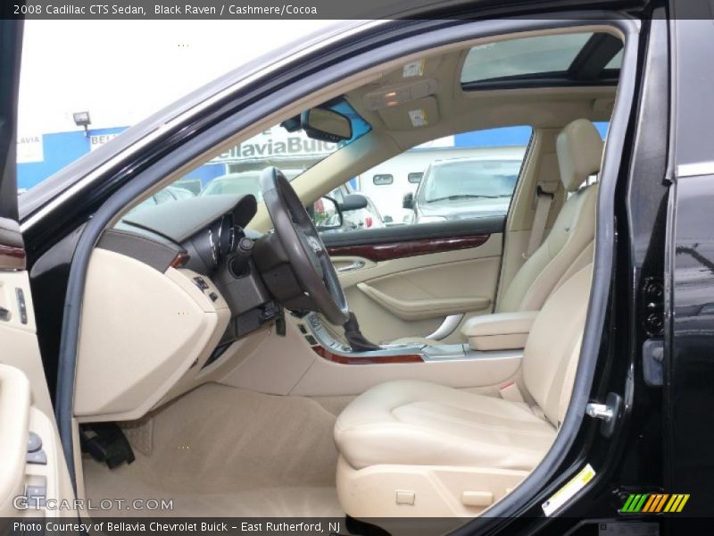 Black Raven / Cashmere/Cocoa 2008 Cadillac CTS Sedan