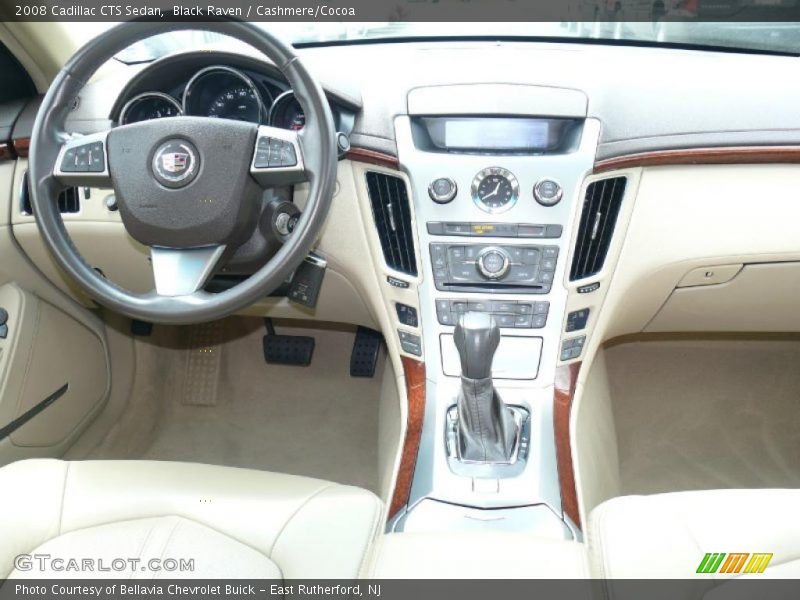 Black Raven / Cashmere/Cocoa 2008 Cadillac CTS Sedan
