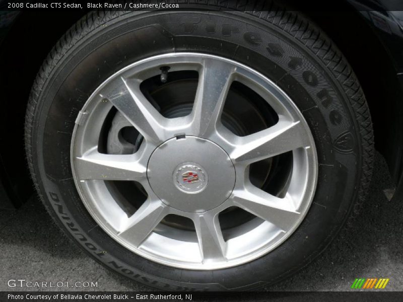 Black Raven / Cashmere/Cocoa 2008 Cadillac CTS Sedan